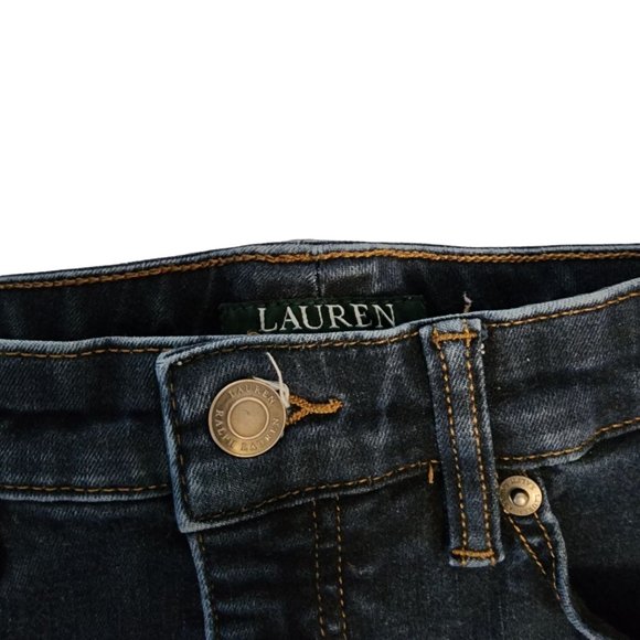 Lauren Ralph Lauren Size 10 Jeans Dark Wash - Picture 6 of 16